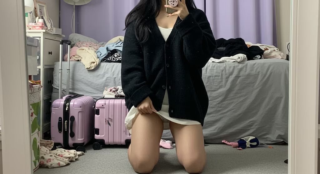 DXLIVE 素人系女子 自撮り 部屋着